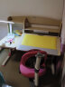 光明园迪（GMYD） 儿童学习桌椅套装可升降学生书桌健康多功能写字桌诚者F120 诚者F120糖果粉+A7椅宁静灰 实拍图