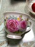 賜祿有耳品茗杯陶瓷茶杯大號花茶普洱杯帶把咖啡杯單杯150ml定制 粉玫瑰帶柄茶杯 曬單實(shí)拍圖