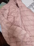 真維斯（Jeanswest）羽絨服女春秋連帽輕薄羽絨短款白鴨絨輕便薄款外套女款粉色S 曬單實(shí)拍圖