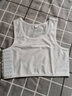 kabiny帥t運動(dòng)束胸cos夏季背心短款束胸內衣大胸顯小透氣網(wǎng)眼吸汗099 050涼爽冰絲透氣白色 L 曬單實(shí)拍圖
