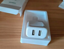 綠聯(lián)充電頭器雙口USB插座頭5V2A/1A多口充電頭直插充電器 適用蘋果17/16華為小米手機iPad平板手表 【17W】雙口USB充電頭-白色 曬單實拍圖