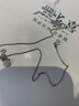 金多喜Pt950鉑金項鏈女款時(shí)尚閃O字鏈百搭鉑金吊墜項鏈女鎖骨鏈 約45cm 重約9.4-9.6g 粗約2.5mm（M扣） 曬單實(shí)拍圖