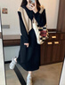 俞兆林（YUZHAOLIN）假兩件長(cháng)袖衛衣女2025春秋季新款時(shí)尚百搭寬松撞色連帽上衣外套 杏色 XL 120-150斤 曬單實(shí)拍圖