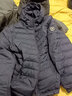 鴨鴨（YAYA）中老年羽絨服男休閑連帽短款爸爸裝輕薄羽絨服外套KLZ 黑藏藍色 M /170 曬單實(shí)拍圖