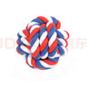 華元寵具（hoopet）狗狗玩具咬繩磨牙耐咬貓咪繩結(jié)球球逗貓玩具小狗磨牙繩小貓尋回玩具 紅藍(lán)白三色咬繩球 曬單實(shí)拍圖