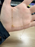中國黃金CHINA GOLD心心相印18K金項鏈愛心套鏈七夕情人節(jié)禮物送女友老婆生日實用 18K金雙環(huán)愛心套鏈 曬單實拍圖