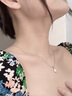 中國黃金CHINA GOLD鉆石18k金項鏈女吊墜套鏈七夕情人節禮物送女友老婆生日實(shí)用 18K一貝子鉆石套鏈 曬單實(shí)拍圖