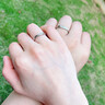 寶拉布菲【南非真鉆 鉑金PT950】鉆石戒指求婚結(jié)婚活口鉑金情侶對戒一對 【七倉直發(fā)】莫比烏斯對戒 曬單實拍圖