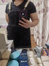 兩三事 藏匿美夢(mèng) 夏季新款休閑不規則撞色背帶短褲女 黑色 L 曬單實(shí)拍圖