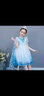 蓓然美（BeiRanMay）愛(ài)莎公主裙2025艾莎裙子圣誕兒童演出服生日禮物洋氣泡泡袖網(wǎng)紗裙 公主裙+披風(fēng) 140 （建議身高124-134CM) 曬單實(shí)拍圖