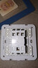 飛雕（FEIDIAO）開關(guān)插座面板 86型墻壁暗裝 家用空調(diào)冰箱廚房5孔插座帶usb 純平 兩開單控 流光金 曬單實(shí)拍圖