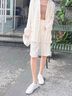 CHERY KALLY輕奢真皮小白鞋女2025新款百搭厚底松糕潮流休閑板鞋生日禮物 米白色 Creamy white 36 曬單實拍圖