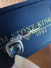 GEM STONE KING彩寶耳環(huán)女時(shí)尚仿制海藍(lán)寶925銀耳飾耳墜送女朋友生日禮物520禮物 曬單實(shí)拍圖