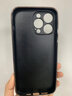 越晴適用蘋果13 14 15 Pro max手機殼防摔保護套真皮抗指紋電鍍邊框商務精孔全包iPhone男女款 【黑色】 蘋果15Promax 曬單實拍圖