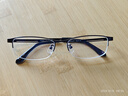 精工(SEIKO)眼鏡框男款半框鈦材輕商務(wù)休閑近視眼鏡架H01122 J04 53mm啞棕色 曬單實(shí)拍圖