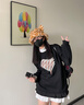 溪谷幽幽2024秋冬可愛(ài)小熊耳朵毛絨絨漁夫帽子女護脖防寒保暖卡通圍脖包包 豹紋帽子 均碼（56-58cm） 曬單實(shí)拍圖