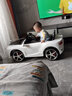 愛(ài)童勞斯兒童電動(dòng)車(chē)四輪四驅汽車(chē)男女小孩遙控充電可坐人玩具寶寶童車(chē) 白色雙驅+遙控超威電池硬座 曬單實(shí)拍圖