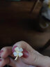 ?，斠恢苄瞧谒娜~草耳釘女士耳環(huán)時尚耳飾品生日禮物送女朋友 三對銀針耳釘禮盒 曬單實拍圖