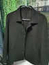 凱撒品牌男士毛呢大衣短款夾克雙面呢100%羊毛外套秋冬新品澳洲羊毛 黑色（插袋款） 52/2XL 曬單實(shí)拍圖