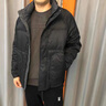 淺咫立領(lǐng)短款羽絨服男修身冬季男士加厚保暖潮流冬天外套衣服男 黑色 2XL(125-145斤) 曬單實(shí)拍圖
