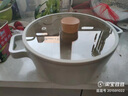 韓國(guó)FIKA湯鍋家用電磁爐燃?xì)庵鬅蹂佁沾刹徽冲侂p耳鍋平底奶鍋燉湯 淺湯鍋送品牌訂制湯勺 22cm 曬單實(shí)拍圖
