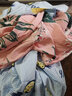 蘭威費雷(200斤內(nèi)可穿)睡衣女夏季棉綢加肥長款睡裙女大碼家居服孕婦 RM菠蘿藍色 3XL （130-145斤） 曬單實拍圖