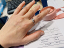 谢瑞麟（TSL）钻石戒指女18K金玫瑰金排钻戒指求婚结婚钻戒63233 13号圈口（20颗钻石,共约12分） 实拍图