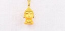 菜百首飾 黃金吊墜 足金生肖佛生肖羊猴-大日如來(lái)不含鏈 定價(jià) 約2.50克 曬單實(shí)拍圖