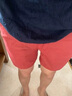 PKSAQ夏天休閑短褲彈力工裝褲潮中褲多彩色三分褲沙灘褲大褲衩四分露膝 紅色 28 曬單實(shí)拍圖