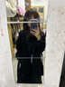啄木鳥秋冬紅色雙面羊絨大衣女中長款加厚毛呢外套寬松過膝呢子大衣 酒紅色 M 【90-120斤】 曬單實拍圖