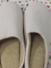 果洛菲日式家居室内春秋男女拖鞋大码防滑地板棉拖鞋冬 米色 38-39  晒单实拍图