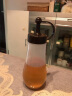 家の物语（KATEI STORY） 日本进口蜂蜜分装瓶塑料便携式方便倒挤压瓶子家用罐挤蜂蜜神器 小号棕色 250ml 实拍图