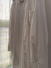 无印良品（MUJI）  女式 法兰绒 中长衬衫  长袖休闲百搭外套 纯棉全棉 BCJ16C1A 米白色 L-XL 180/104A 实拍图