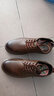 斐月伽復古皮鞋男低幫2026新款百搭英倫風(fēng)工裝鞋潮流休閑軟底舒適皮鞋 棕色 42 曬單實(shí)拍圖