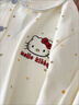 凱蒂貓（hellokitty）兒童睡衣女孩夏秋季2025新款長(cháng)袖純棉女款空調家居服 藍蝴蝶結kt貓雙長(cháng) 長(cháng)袖+長(cháng) 165 S碼70斤-85斤 140CM-15 曬單實(shí)拍圖