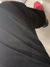 杉努裤子男士夏季直筒宽松冰丝休闲拖地阔腿裤春秋潮流垂坠西长裤 长裤2028XK黑色（冰丝款） 5XL（建议200-230斤） 实拍图