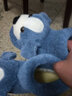 熊貓牛牛 冬季保暖棉拖鞋男包跟卡通家居可愛(ài)室內女毛毛厚底月子高幫棉鞋 藍色 235mm 合適35-36的腳 曬單實(shí)拍圖
