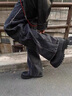 KGV大頭皮鞋工裝鞋男鞋商務(wù)正裝春秋季厚底增高休閑英倫風(fēng)低幫德比鞋 黑色（贈(zèng)送一個(gè)獨(dú)立的增高墊） 41 皮鞋碼=42運(yùn)動(dòng)鞋碼 曬單實(shí)拍圖