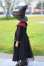 安妮優(yōu)兒萬(wàn)圣節兒童服裝女童cosplay角色裝扮魔法女巫吸血鬼化妝舞會(huì )派對 裙子+帽子 130 曬單實(shí)拍圖