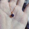 IL&CO尤珂 925銀經(jīng)典六爪項鏈女石榴石吊墜鎖骨鏈生日情人節禮物送女友 紫晶項鏈約*69分 曬單實(shí)拍圖