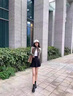 達(dá)芙妮厚底女款2025年秋冬新款高跟加絨保暖后拉鏈粗跟短靴馬丁靴女靴子 黑色 37 曬單實(shí)拍圖
