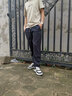 威可多（VICUTU）男士舒適百搭針織褲舒彈易打理褲子休閑運動(dòng)長(cháng)褲 鐵灰藍 L 曬單實(shí)拍圖