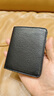 apatia 羊皮超薄錢(qián)包男短款潮 男士薄款小錢(qián)包真皮 青年豎款迷你錢(qián)夾軟皮【好物】 黑色(短錢(qián)包) 曬單實(shí)拍圖