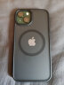 0度 适用苹果13手机壳iPhone13PROMAX保护套magsafe磁吸肤感磨砂壳半透明全包防摔 黑色 iphone 13 实拍图