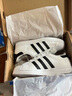 adidas SUPERSTAR復古低幫貝殼頭運動(dòng)板鞋男女阿迪達斯官方三葉草 白/一號黑 37 曬單實(shí)拍圖