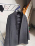 皮爾卡丹（pierre cardin）雙面羊絨大衣男士中長(zhǎng)款立領(lǐng)冬季加厚中年羊毛呢外套 深灰色 8856 170【M碼】 曬單實(shí)拍圖