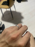 范琦（Fanci）雙生結情侶對戒戒指銀一對求婚刻字開口可調(diào)七夕情人節(jié)禮物送女友 次日達/京J倉發(fā)貨 不支持刻字 曬單實拍圖