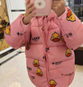 G.DUCK HELLO小黃鴨2024兒童棉服秋冬裝男女童羽絨棉襖可愛小寶寶保暖加厚外套 粉色 110cm建議身高100cm 曬單實拍圖