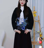 兩三事梵高文藝 梵色夢語 2024冬季新款花卉圖案蕾絲綁帶套頭毛衣女 粉色 L 曬單實(shí)拍圖