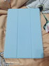 邁谷斯 適用iPad 2021保護套iPad 9/8/7/10代三折支架保護殼2022款10.2平板皮套 白冰藍【蜂窩三折皮套】智能休眠  10.2英寸-iPad 9/8/7 曬單實(shí)拍圖